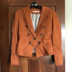 Veronica beard camel blazer with shoulder pads. Size 4